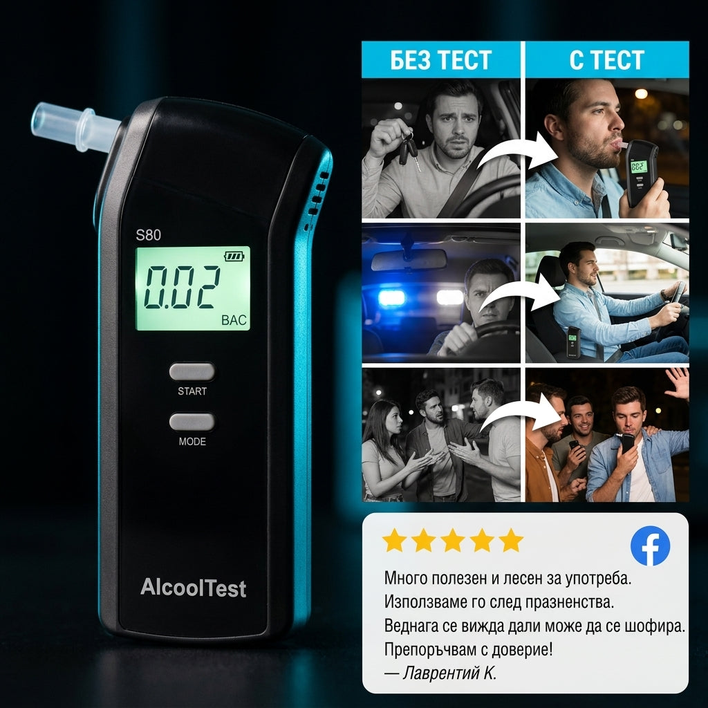 Преносим Тестер AlcoolTest™