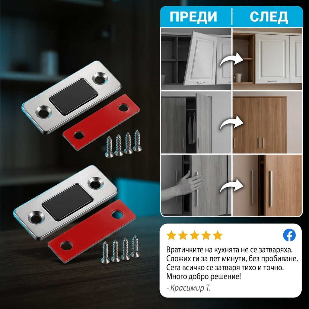 Ултратънка Магнитна Закопчалка MagnetFix™