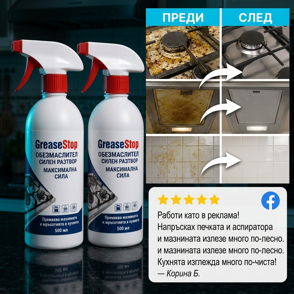 Професионален Обезмаслител GreaseStop™