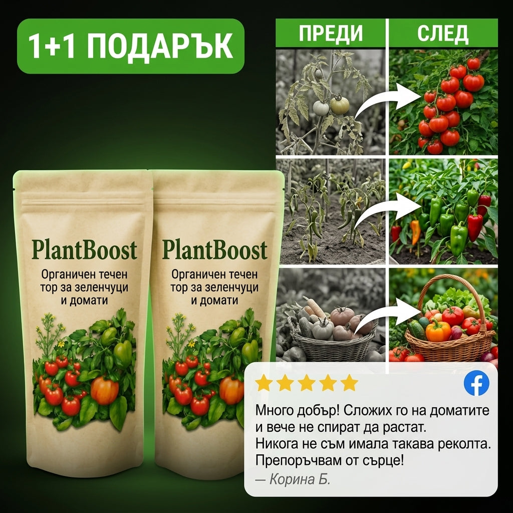 Комплект 1+1 Естествен Тор PlantBoost™